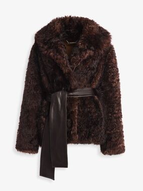 Nour Hammour Noa Plush Shearling Coat